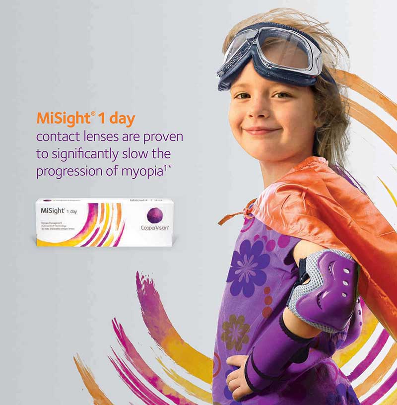 MiSight daily disposable contact lenses